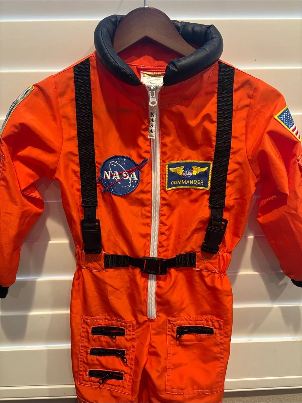 NASA Kids Orange Astronaut Costume Size 4-6